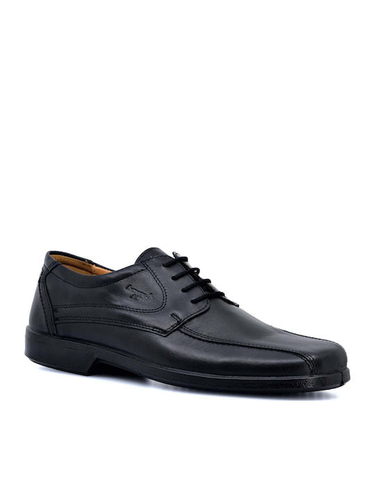 Boxer Δερμάτινα Ανδρικά Casual Παπούτσια Ανατομικά Μαύρα – 10055-14-111