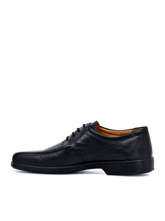 Boxer Δερμάτινα Ανδρικά Casual Παπούτσια Ανατομικά Μαύρα – 10055-14-111