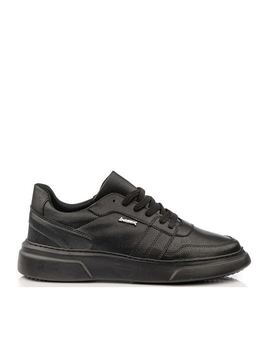 Boxer Δερμάτινα Ανδρικά Casual Παπούτσια Μαύρα – 19454-10-311