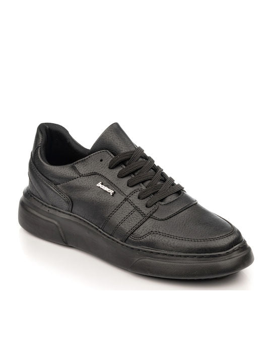 Boxer Δερμάτινα Ανδρικά Casual Παπούτσια Μαύρα – 19454-10-311