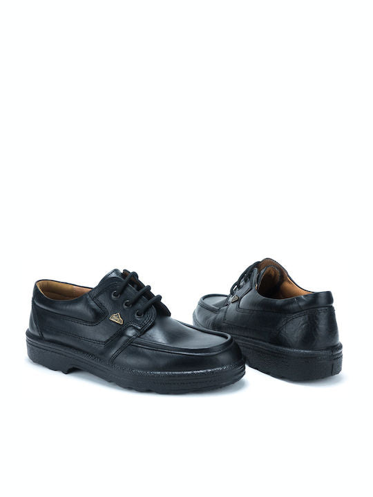 Boxer Δερμάτινα Ανδρικά Casual Παπούτσια Ανατομικά Μαύρα – 01532-18-111