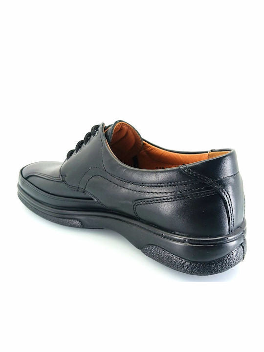 Boxer Δερμάτινα Ανδρικά Casual Παπούτσια Μαύρα – 11546-14-111