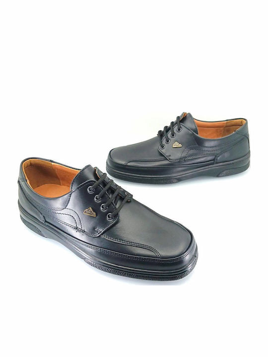 Boxer Δερμάτινα Ανδρικά Casual Παπούτσια Μαύρα – 11546-14-111