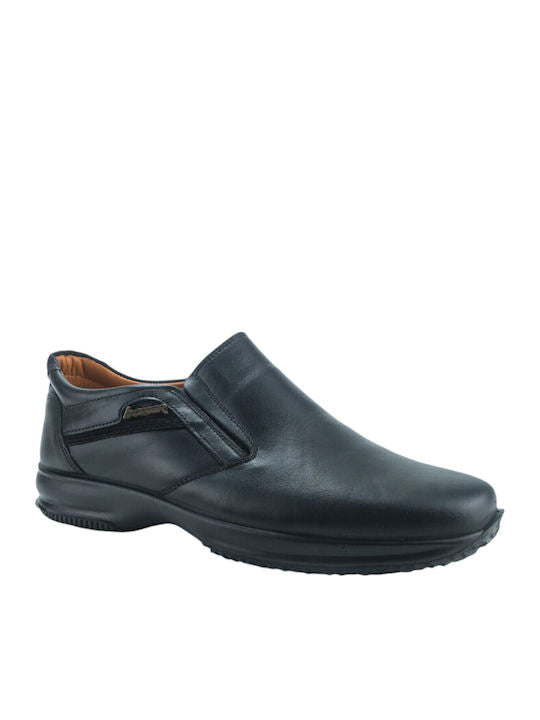Boxer Δερμάτινα Ανδρικά Casual Παπούτσια Μαύρα – 12144-15-011