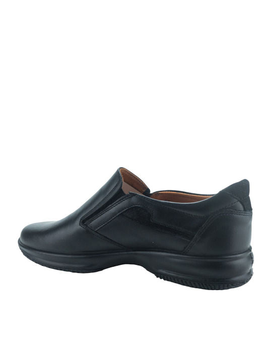 Boxer Δερμάτινα Ανδρικά Casual Παπούτσια Μαύρα – 12144-15-011