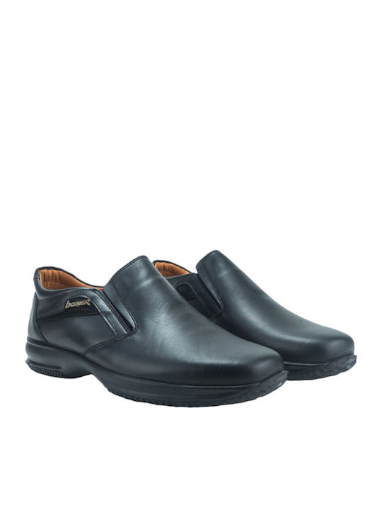 Boxer Δερμάτινα Ανδρικά Casual Παπούτσια Μαύρα – 12144-15-011