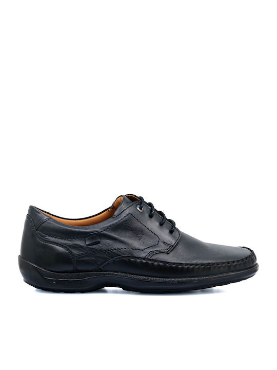 Boxer Δερμάτινα Ανδρικά Casual Παπούτσια Μαύρα – 15362-15-011