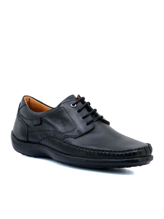 Boxer Δερμάτινα Ανδρικά Casual Παπούτσια Μαύρα – 15362-15-011