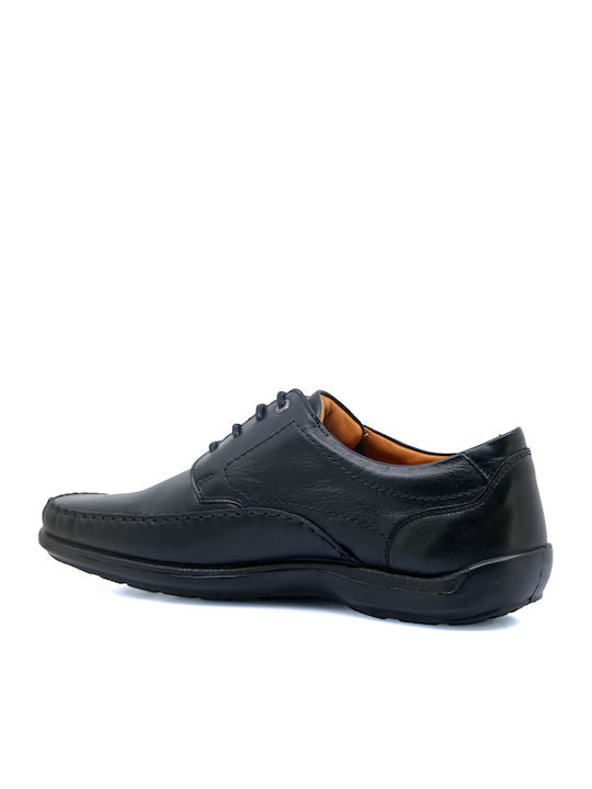 Boxer Δερμάτινα Ανδρικά Casual Παπούτσια Μαύρα – 15362-15-011