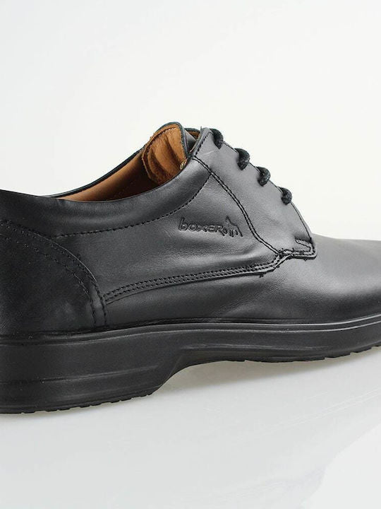 Boxer Δερμάτινα Ανδρικά Casual Παπούτσια Μαύρα – 13809-15-011