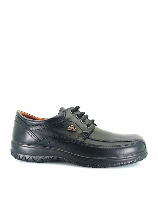Boxer Δερμάτινα Ανδρικά Casual Παπούτσια Μαύρα – 14748-15-011