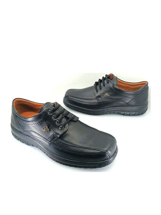 Boxer Δερμάτινα Ανδρικά Casual Παπούτσια Μαύρα – 14748-15-011
