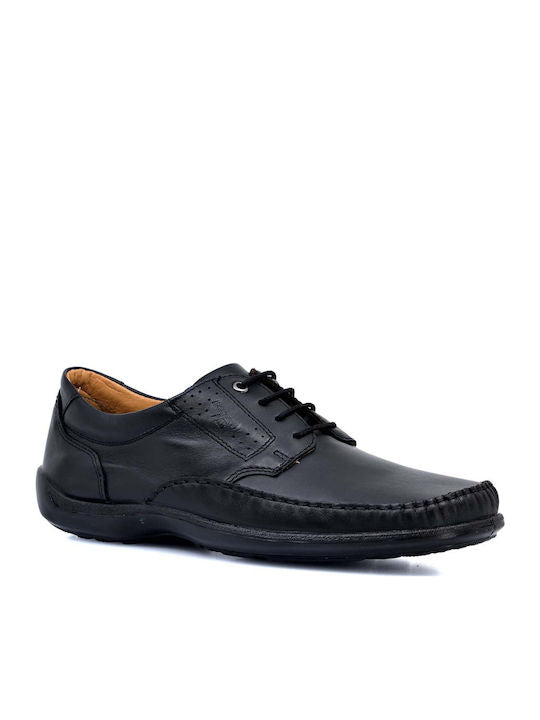 Boxer Δερμάτινα Ανδρικά Casual Παπούτσια Ανατομικά Μαύρα – 15349-14-311
