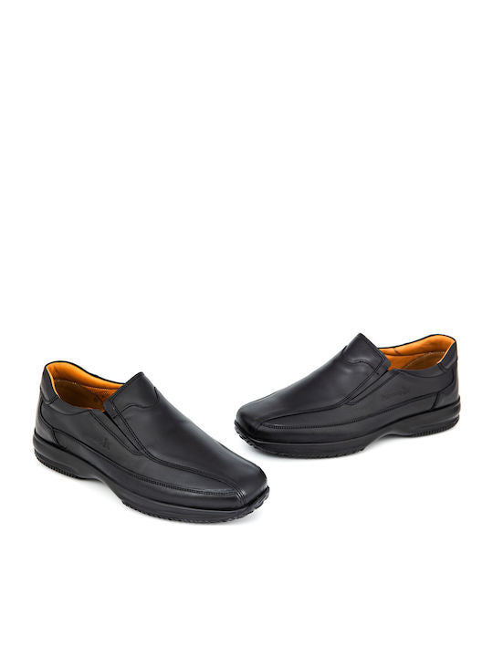 Boxer Δερμάτινα Ανδρικά Casual Παπούτσια Μαύρα – 12146-15-011