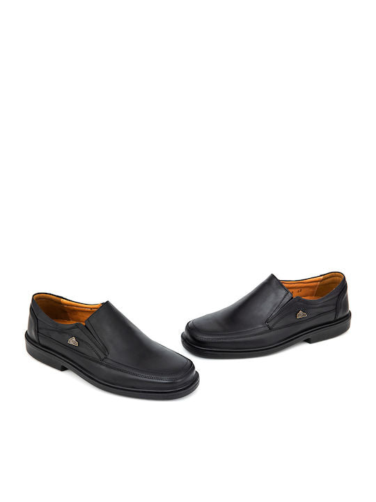 Boxer Δερμάτινα Ανδρικά Casual Παπούτσια Μαύρα – 10139-15-011