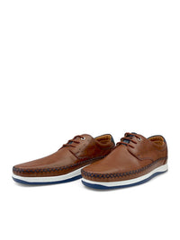 Boxer Δερμάτινα Ανδρικά Casual Παπούτσια Καφέ – 24007-15-019