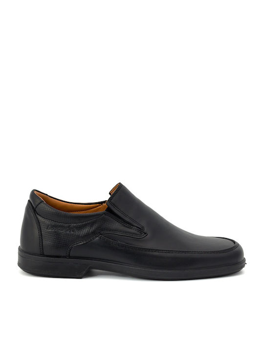 Boxer Δερμάτινα Ανδρικά Casual Παπούτσια Μαύρα – 10143-15-011