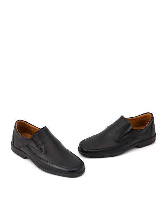 Boxer Δερμάτινα Ανδρικά Casual Παπούτσια Μαύρα – 10143-15-011